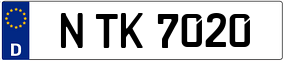 Truck License Plate